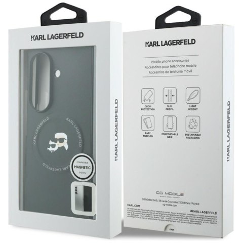 Karl Lagerfeld Karl & Choupette Pins MagSafe - Etui Samsung Galaxy Z Fold 8 Ultra (czarny)