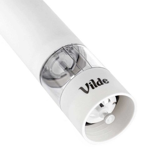 MŁYNEK ELEKTRYCZNY 22,5cm DO PIEPRZU SOLI BIAŁY 259511