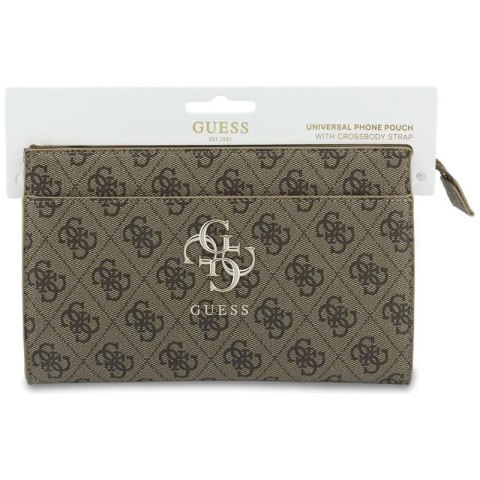 Guess Phone Pouch 4G Big Logo - Torebka kopertówka na telefon (brązowy)