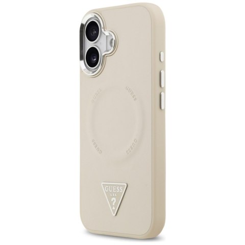 Guess Triangle Logo MagSafe - Etui iPhone 17 (beżowy)
