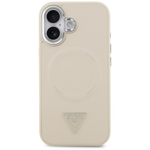 Guess Triangle Logo MagSafe - Etui iPhone 17 (beżowy)