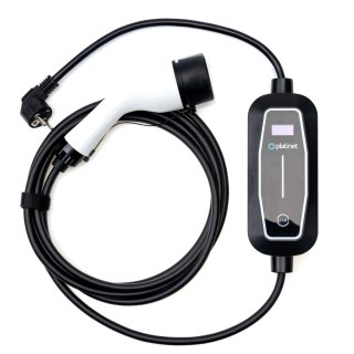 PLATINET EV ŁADOWARKA PRZENOŚNA SAMOCHODÓW EV/PHEV AC TYPE 2 MAX 16A 3,7KW 5M SCHUKO HOME LINE BLACK [46367]