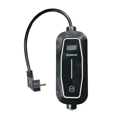 PLATINET EV ŁADOWARKA PRZENOŚNA SAMOCHODÓW EV/PHEV AC TYPE 2 MAX 16A 3,7KW 5M SCHUKO HOME LINE BLACK [46367]