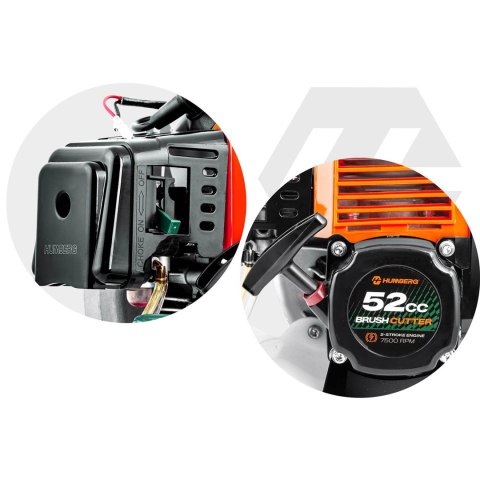 Silnik do kosy spalinowej podkaszarki 52 cc 7500 RPM Humberg HM-615