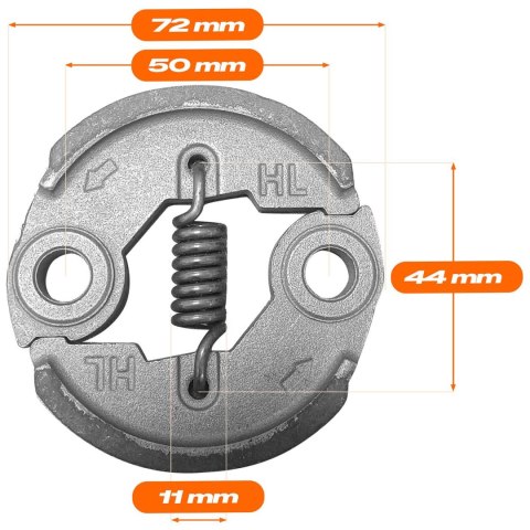 Silnik do kosy spalinowej podkaszarki 52 cc 7500 RPM Humberg HM-615