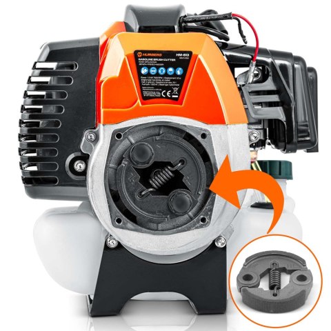 Silnik do kosy spalinowej podkaszarki z uchwytem 52 cc 7500 RPM Humberg HM-615