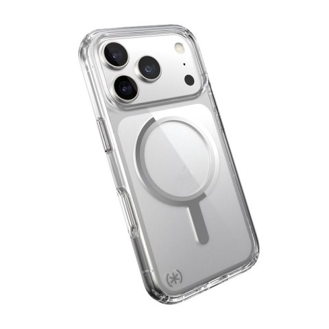 Speck Presidio Perfect Clear MagSafe - Etui iPhone 17 Pro (Clear / Silver)
