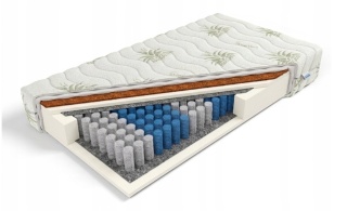 Materac pocket kokos H2 H3 Morfeusz 160x200x17 Aloe Vera