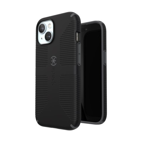 Speck Candyshell Grip MagSafe - Etui iPhone 17e / 16e / 15 / 14 / 13 (Black / Slate Grey)
