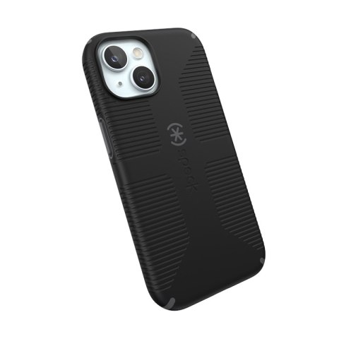 Speck Candyshell Grip MagSafe - Etui iPhone 17e / 16e / 15 / 14 / 13 (Black / Slate Grey)