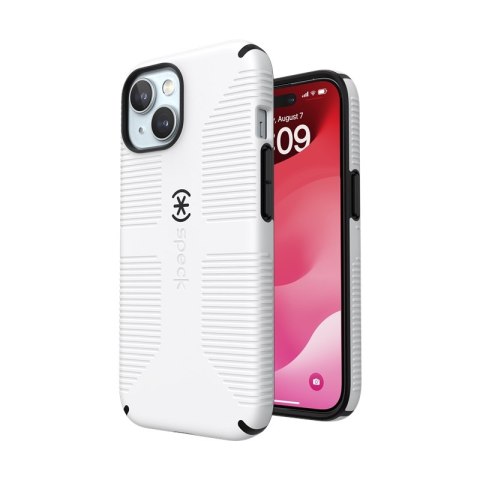 Speck Candyshell Grip MagSafe - Etui iPhone 17e / 16e / 15 / 14 / 13 (White / Black)