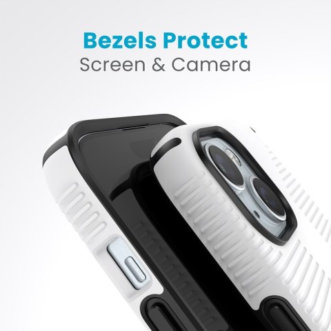 Speck Candyshell Grip MagSafe - Etui iPhone 17e / 16e / 15 / 14 / 13 (White / Black)