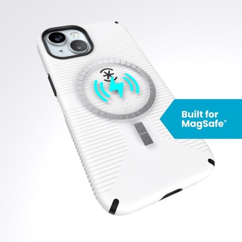 Speck Candyshell Grip MagSafe - Etui iPhone 17e / 16e / 15 / 14 / 13 (White / Black)