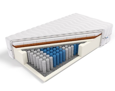 Frankhauer Materac pocket z podwójnym kokosem i lateksem Porto Alegre - 180 x 220 - Dormia