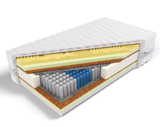 Frankhauer Materac multipocket memory z lateksem i kokosem Jazon - 80 x 180 - Aloe Vera