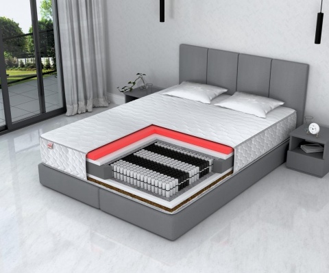 Lux Materac pocket Visco Kokos H3H5 RUBICON JERSEY COSIDO 120x200x22