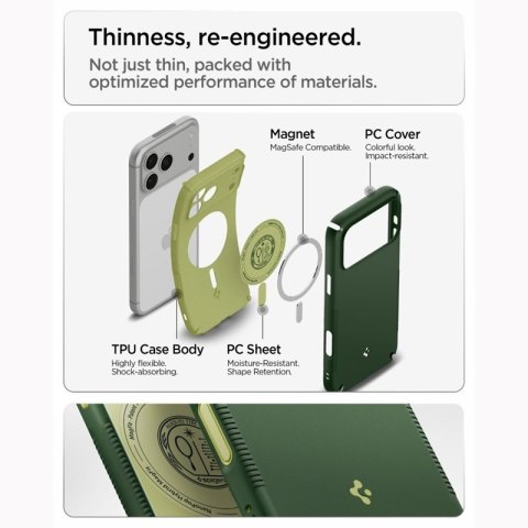 Spigen Nano Pop Mag MagSafe - Etui do iPhone 18 Pro Max / 17 Pro Max (Avo Green)