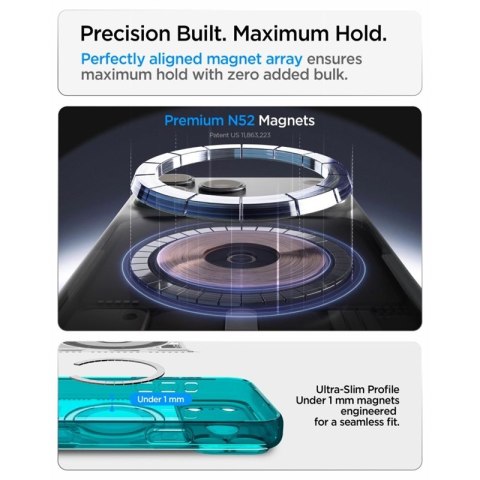 Spigen Ultra Hybrid Mag MagSafe - Etui do iPhone 18 Pro Max / 17 Pro Max (C-One Bondi Blue)