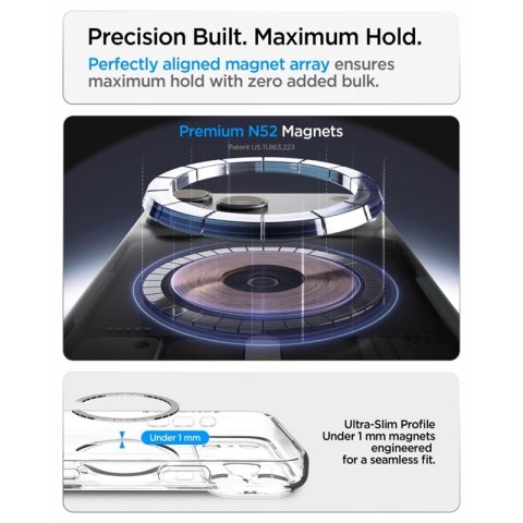 Spigen Ultra Hybrid Mag MagSafe - Etui do iPhone 18 Pro Max / 17 Pro Max (Clear/Gold)