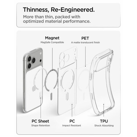 Spigen Ultra Hybrid Mag MagSafe - Etui do iPhone 18 Pro Max / 17 Pro Max (Frost White)