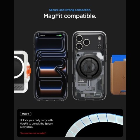 Spigen Ultra Hybrid Mag MagSafe - Etui do iPhone 18 Pro Max / 17 Pro Max (Zero One Black)