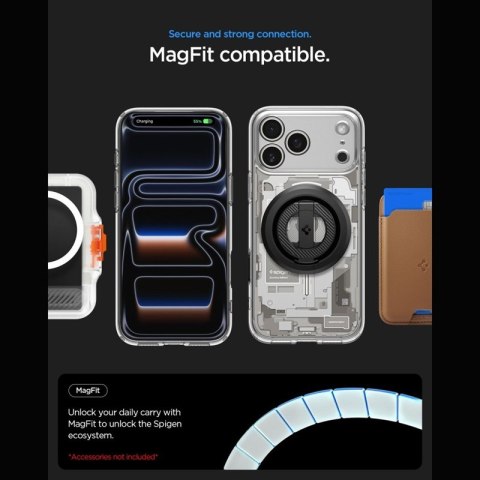 Spigen Ultra Hybrid Mag MagSafe - Etui do iPhone 18 Pro Max / 17 Pro Max (Zero One Natural Titanium)