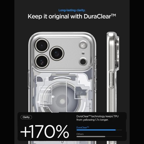 Spigen Ultra Hybrid Mag MagSafe - Etui do iPhone 18 Pro Max / 17 Pro Max (Zero One White)