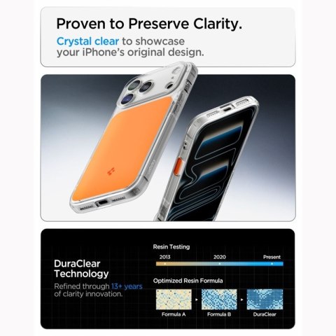 Spigen Ultra Hybrid T Mag MagSafe - Etui do iPhone 18 Pro Max / 17 Pro Max (Glossy Orange)