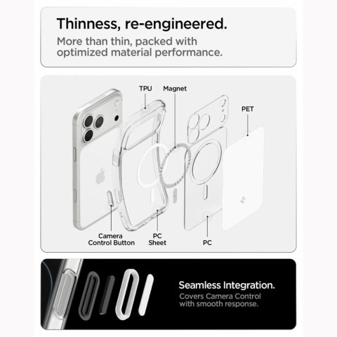 Spigen Ultra Hybrid T Mag MagSafe - Etui do iPhone 18 Pro Max / 17 Pro Max (Glossy White)