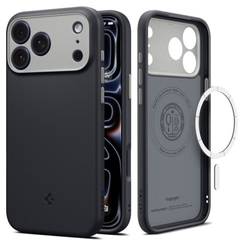 Spigen Nano Pop Mag MagSafe - Etui do iPhone 18 Pro / 17 Pro (Black Sesame)