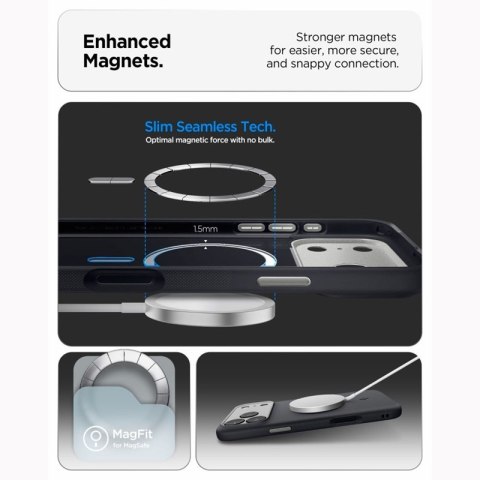 Spigen Nano Pop Mag MagSafe - Etui do iPhone 18 Pro / 17 Pro (Black Sesame)