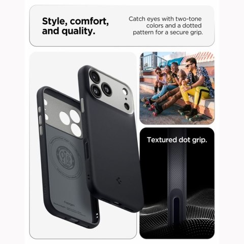 Spigen Nano Pop Mag MagSafe - Etui do iPhone 18 Pro / 17 Pro (Black Sesame)