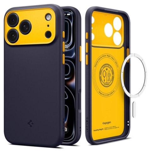 Spigen Nano Pop Mag MagSafe - Etui do iPhone 18 Pro / 17 Pro (Blueberry Navy)