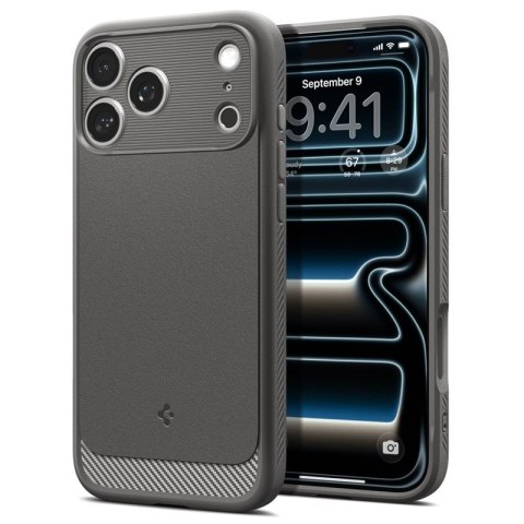 Spigen Rugged Armor Mag MagSafe - Etui do iPhone 18 Pro / 17 Pro (Gray)