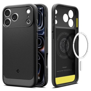 Spigen Rugged Armor Mag MagSafe - Etui do iPhone 18 Pro / 17 Pro (Matte Black)