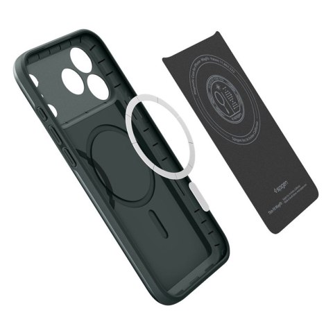 Spigen Thin Fit Mag MagSafe - Etui do iPhone 18 Pro / 17 Pro (Abyss Green)