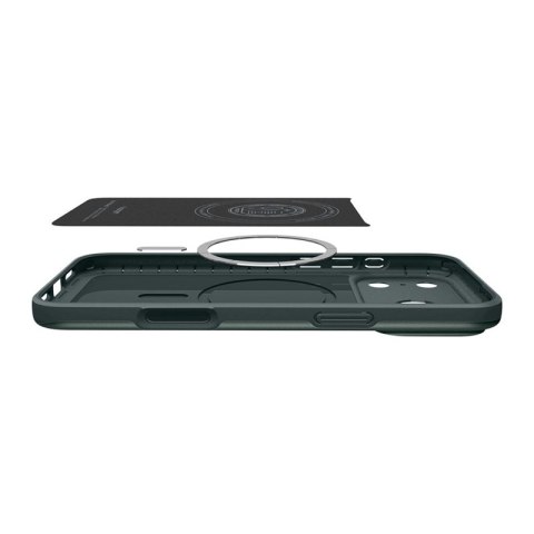 Spigen Thin Fit Mag MagSafe - Etui do iPhone 18 Pro / 17 Pro (Abyss Green)