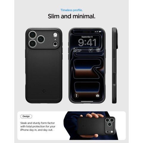 Spigen Thin Fit Mag MagSafe - Etui do iPhone 18 Pro / 17 Pro (Black)