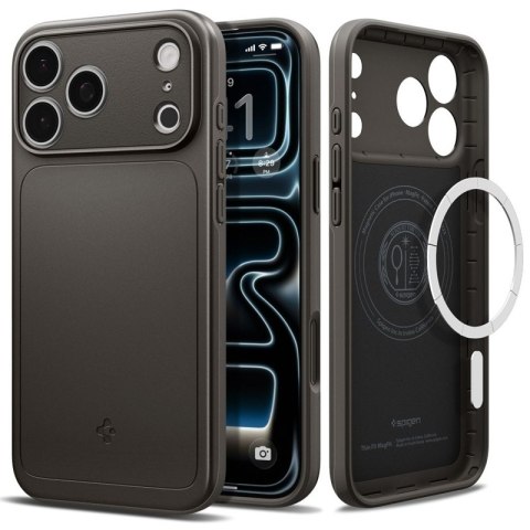 Spigen Thin Fit Mag MagSafe - Etui do iPhone 18 Pro / 17 Pro (Gunmetal)