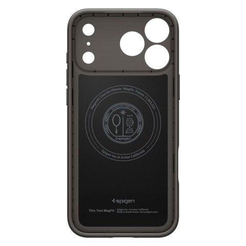 Spigen Thin Fit Mag MagSafe - Etui do iPhone 18 Pro / 17 Pro (Gunmetal)