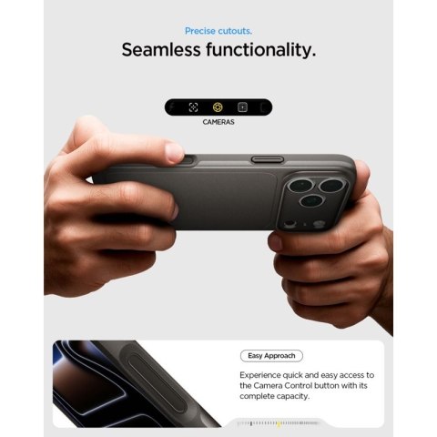 Spigen Thin Fit Mag MagSafe - Etui do iPhone 18 Pro / 17 Pro (Gunmetal)