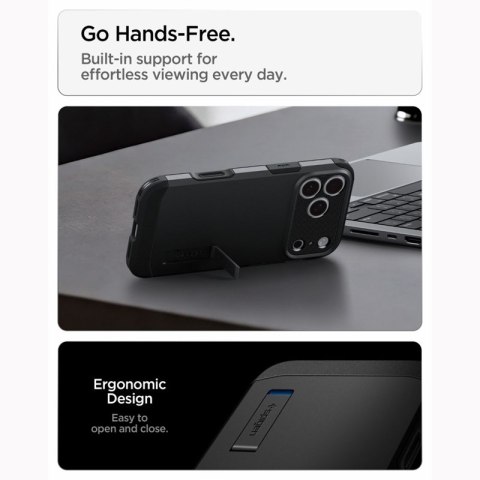 Spigen Tough Armor T Mag MagSafe - Etui do iPhone 18 Pro / 17 Pro (Black)