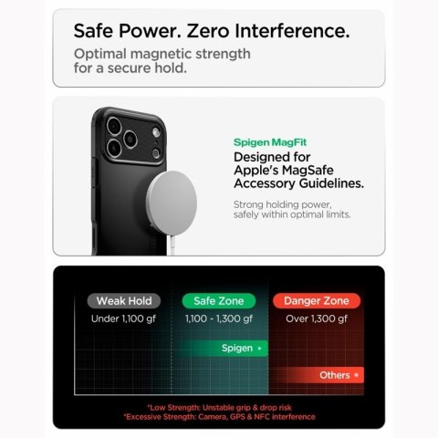 Spigen Tough Armor T Mag MagSafe - Etui do iPhone 18 Pro / 17 Pro (Black)