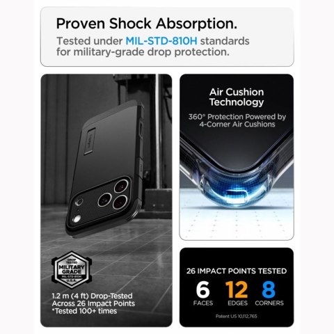 Spigen Tough Armor T Mag MagSafe - Etui do iPhone 18 Pro / 17 Pro (Black)