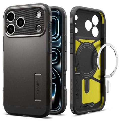 Spigen Tough Armor T Mag MagSafe - Etui do iPhone 18 Pro / 17 Pro (Gunmetal)