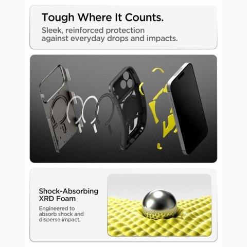 Spigen Tough Armor T Mag MagSafe - Etui do iPhone 18 Pro / 17 Pro (Gunmetal)