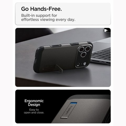 Spigen Tough Armor T Mag MagSafe - Etui do iPhone 18 Pro / 17 Pro (Gunmetal)