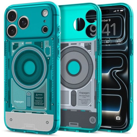 Spigen Ultra Hybrid Mag MagSafe - Etui do iPhone 18 Pro / 17 Pro (C-One Bondi Blue)