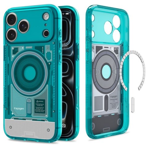 Spigen Ultra Hybrid Mag MagSafe - Etui do iPhone 18 Pro / 17 Pro (C-One Bondi Blue)