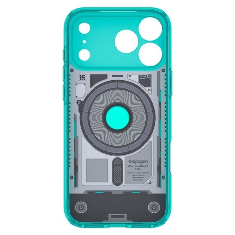 Spigen Ultra Hybrid Mag MagSafe - Etui do iPhone 18 Pro / 17 Pro (C-One Bondi Blue)
